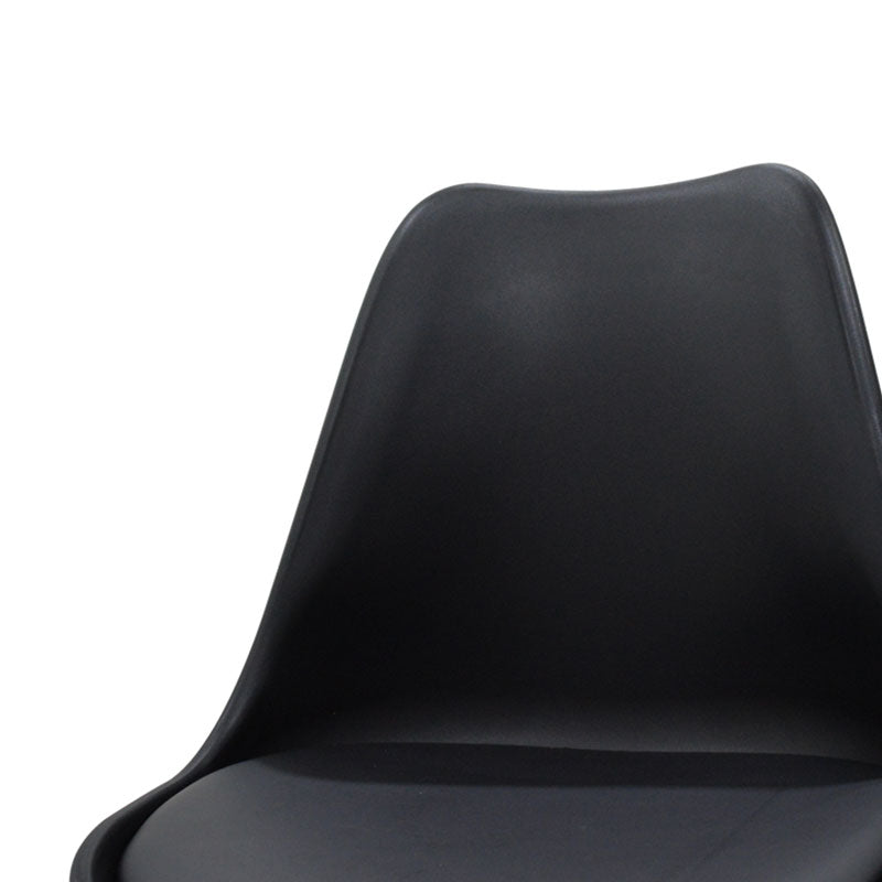Chair Gaston PP-PU Black-Natural Leg 48x55x83