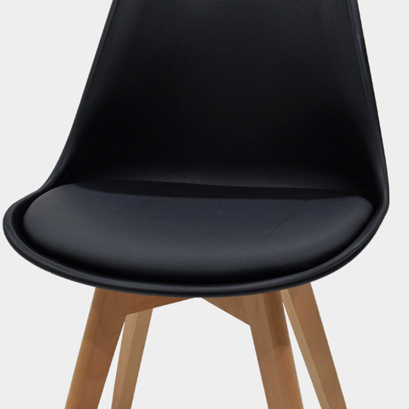 Chair Gaston PP-PU Black-Natural Leg 48x55x83