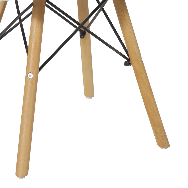 Τραπέζι Natali Παιδικό MDF Λευκό και Ξύλο Οξιάς σε Φυσική Απόχρωση 60x60x51