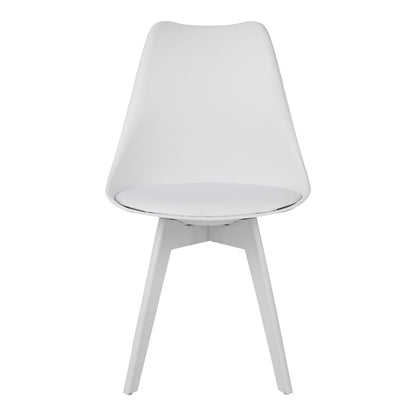 Καρέκλα Gaston I PP-PU σε Λευκή Απόχρωση 53.5x48.5x81,5