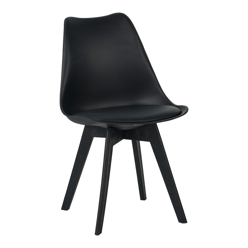 Καρέκλα Gaston I PP-PU σε Μαύρη Απόχρωση 48.5x53.5x81.5