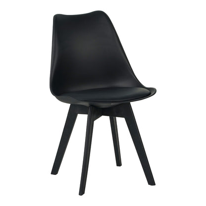 Καρέκλα Gaston I PP-PU σε Μαύρη Απόχρωση 48.5x53.5x81.5