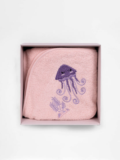 Fluffy Κεντητή Κάπα Pink 75x75