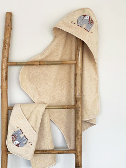 Fluffy Κεντητή Κάπα Beige 75x75