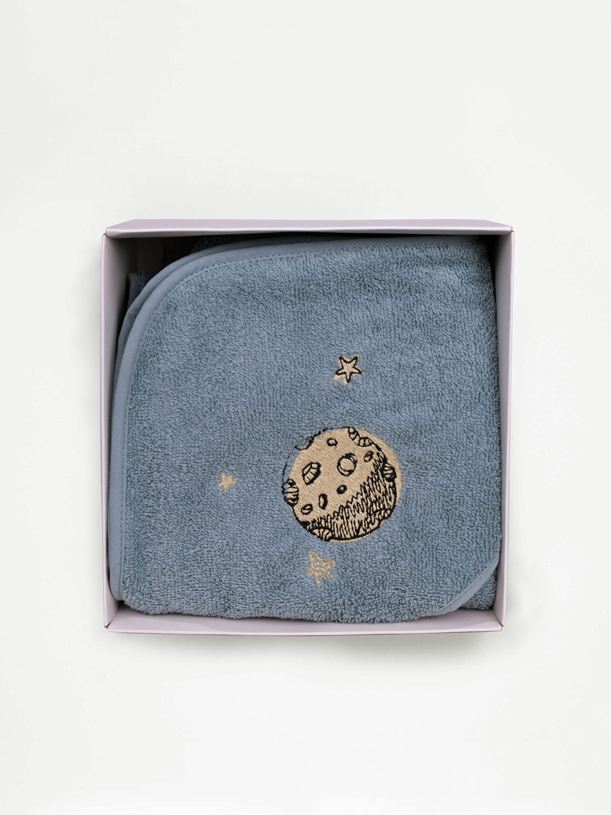 Fluffy Κεντητή Κάπα Blue 75x75