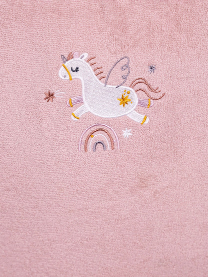 Fluffy Κεντητό Πόντσο Powder One Size