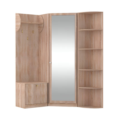 Γωνιακό Σετ Ειδόδου Oksana Σονόμα 126-143x35-40x200