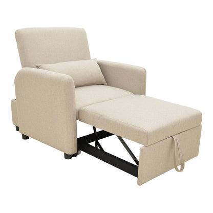 Flexa Armchair-Bed Beige Fabric 85x92x84