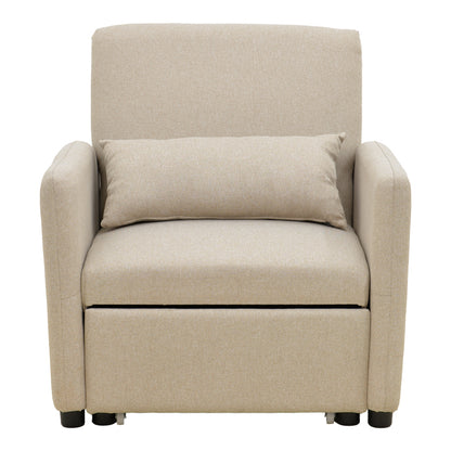 Flexa Armchair-Bed Beige Fabric 85x92x84