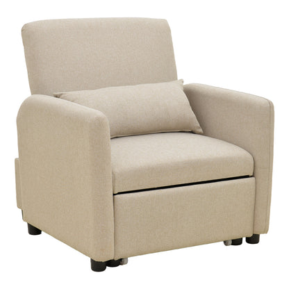 Flexa Armchair-Bed Beige Fabric 85x92x84