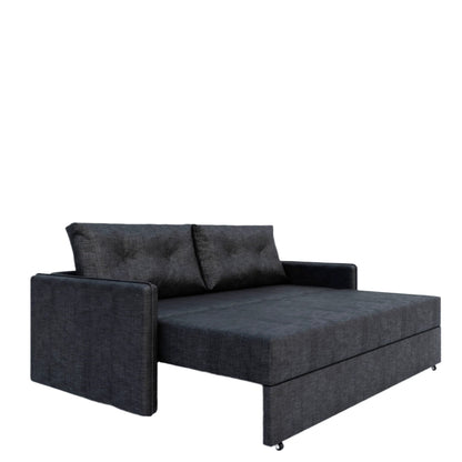 Καναπές Κρεβάτι London Τριθέσιος με Αποθηκευτικό Χώρο Γκρι 208x101x94