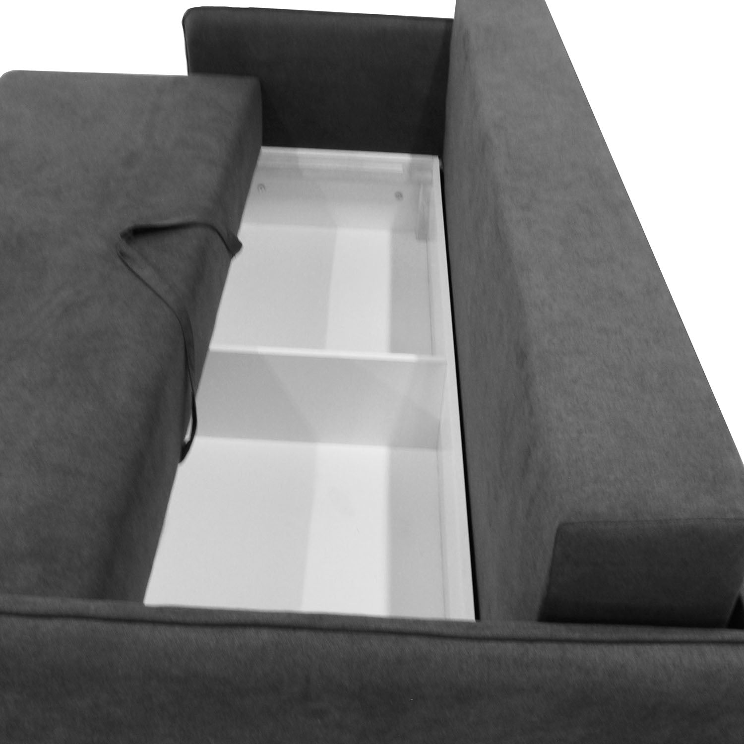 Καναπές Κρεβάτι London Τριθέσιος με Αποθηκευτικό Χώρο Γκρι 208x101x94