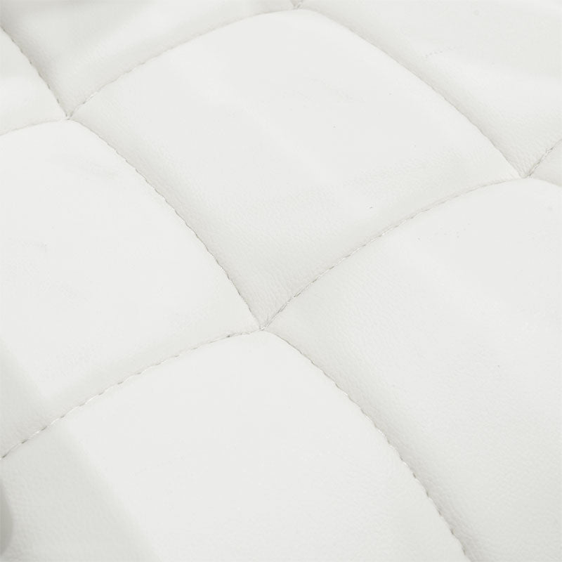 Καρέκλα Επισκέπτη Στοιβαζόμενη Otlen Λευκό PU-Πόδι Χρωμίου 47x45x87