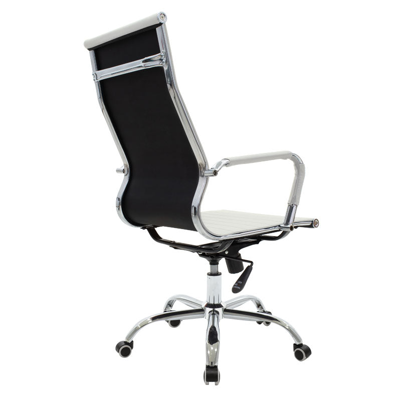 Καρέκλα Γραφείου Διευθυντή Valter Λευκό PU 55.5X58X108