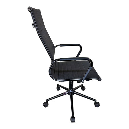 Καρέκλα Γραφείου Διευθυντή Valter PU Μαύρο 55.5x58x108