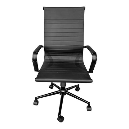 Καρέκλα Γραφείου Διευθυντή Valter PU Μαύρο 55.5x58x108