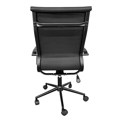 Καρέκλα Γραφείου Διευθυντή Valter PU Μαύρο 55.5x58x108