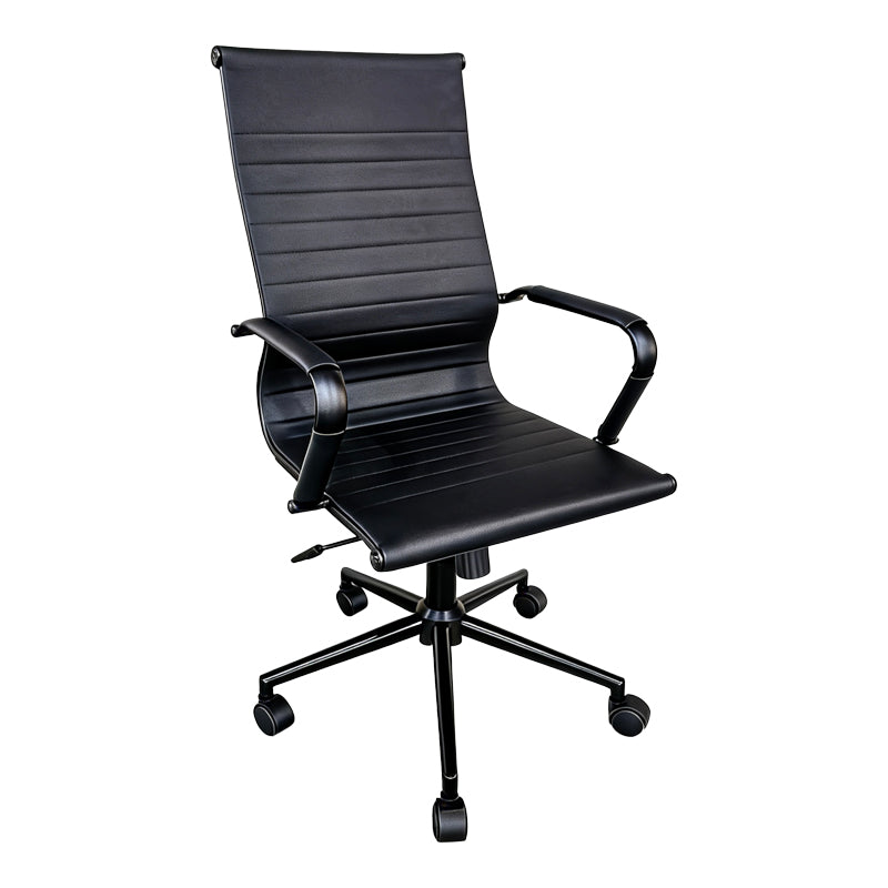 Καρέκλα Γραφείου Διευθυντή Valter PU Μαύρο 55.5x58x108