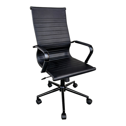 Καρέκλα Γραφείου Διευθυντή Valter PU Μαύρο 55.5x58x108