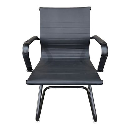 Καρέκλα Γραφείου Επισκέπτη Valter PU Μαύρο 55.5x48x88