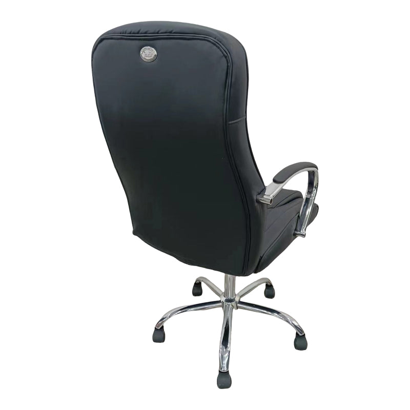 Καρέκλα Γραφείου Διευθυντή Quilted PU Μαύρο 62x70x116