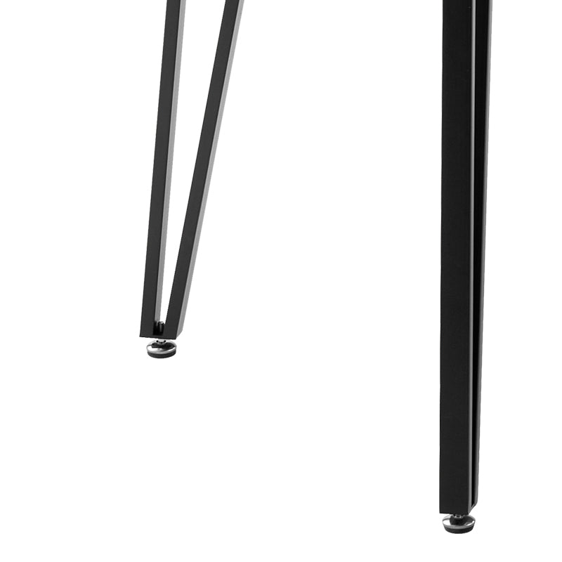 Τραπέζι Izzac Επιφάνεια MDF Καρυδί-Πόδι Μαύρο Μέταλλο 140x80x76