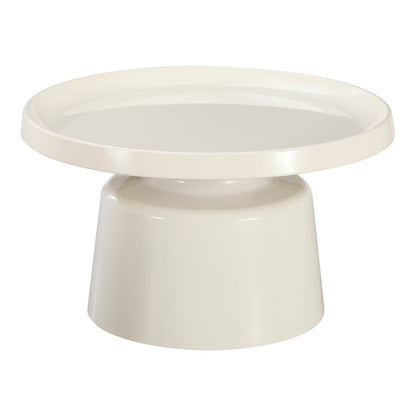 Ginoze Coffee Tables Set of 2 Metal White
