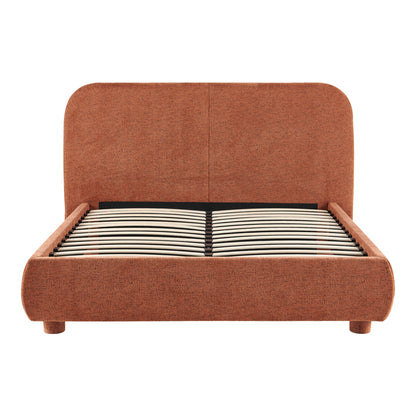 Κρεβάτι Salena Terracotta Ύφασμα 160x200εκ