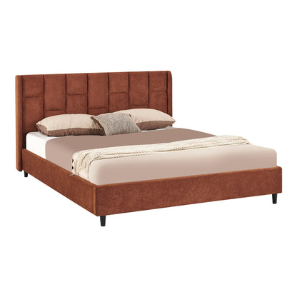 Sensa Double Bed Terracotta Fabric 160x200cm