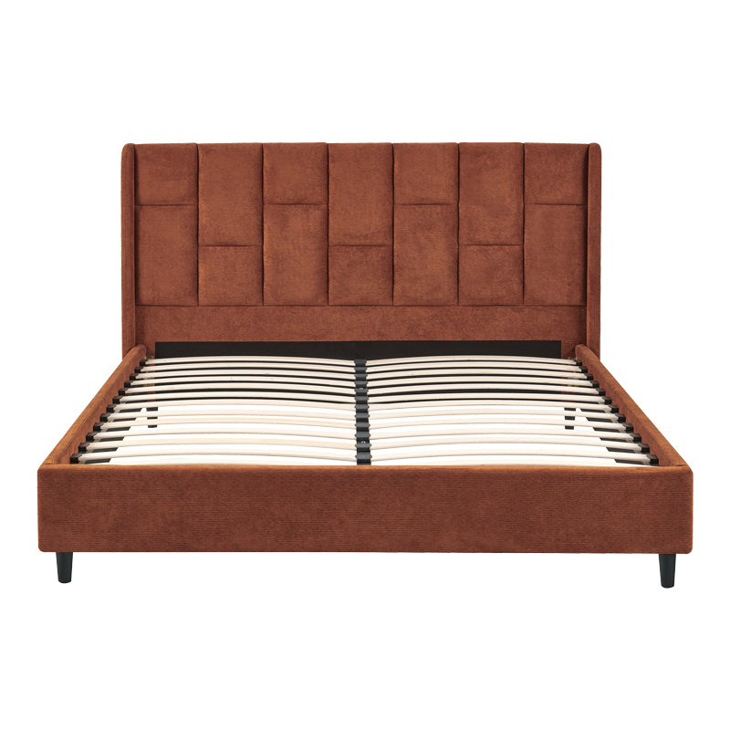 Sensa Double Bed Terracotta Fabric 160x200cm