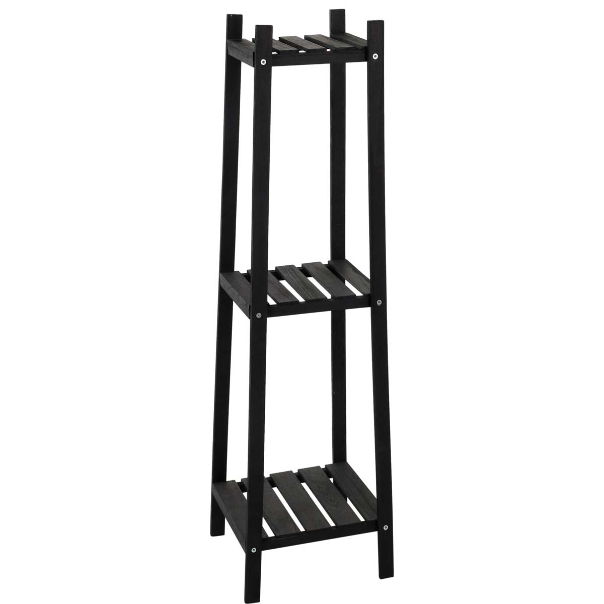 Ραφιέρα 3 Επιπέδων Μαύρο 30x30x108