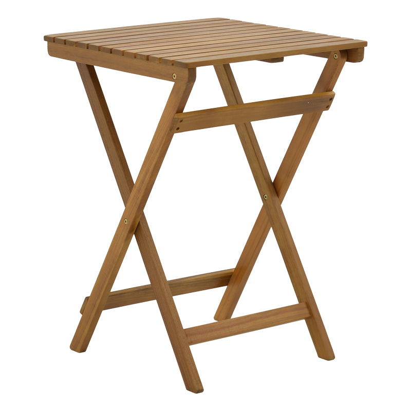 Τραπεζαρία Joter-Lazio Σετ 5 Τεμ Πτυσσόμενο Φυσικό Μασίφ Ξύλο Ακακίας 50x50x70