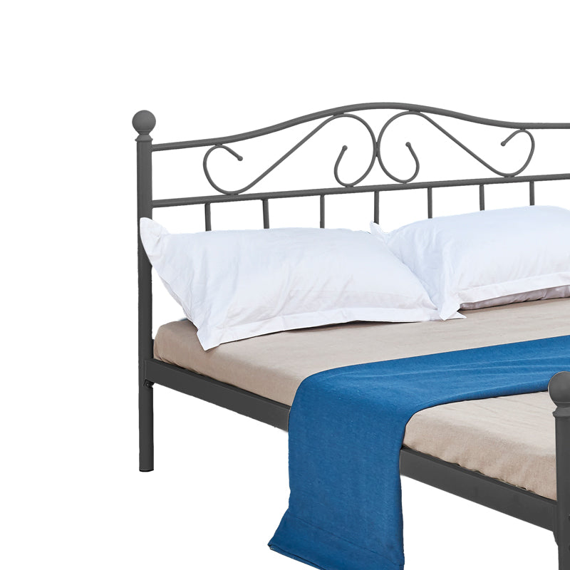 Κρεβάτι Yorick Μαύρο Μεταλλικό 140x190x99