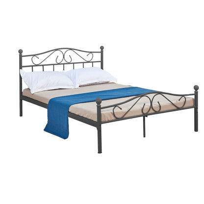 Κρεβάτι Yorick Μαύρο Μεταλλικό 140x190x99