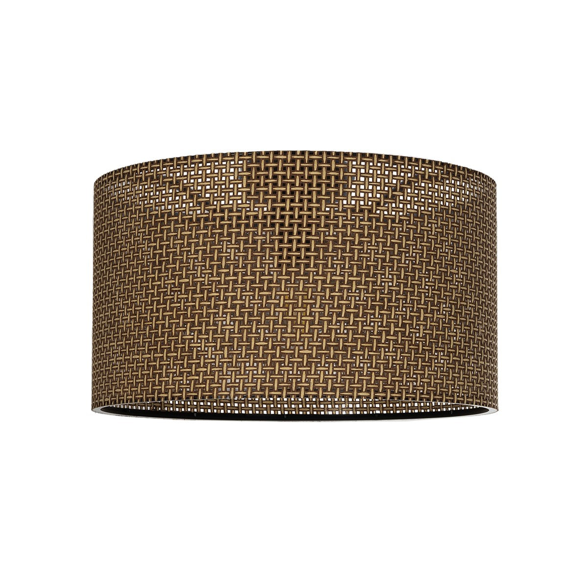 CILIO 203-0156 Μοντέρνο Φωτιστικό Οροφής Καπέλο Μονόφωτο 1 x E27 IP20 Καφέ Διάτρητο Ύφασμα - Μ38 x Π38 x Υ23
