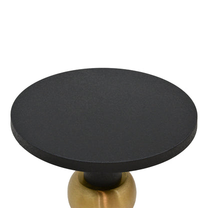 Βοηθητικό Τραπέζι Enville Μαύρο-Χρυσό Μέταλλο Φ51X62.5