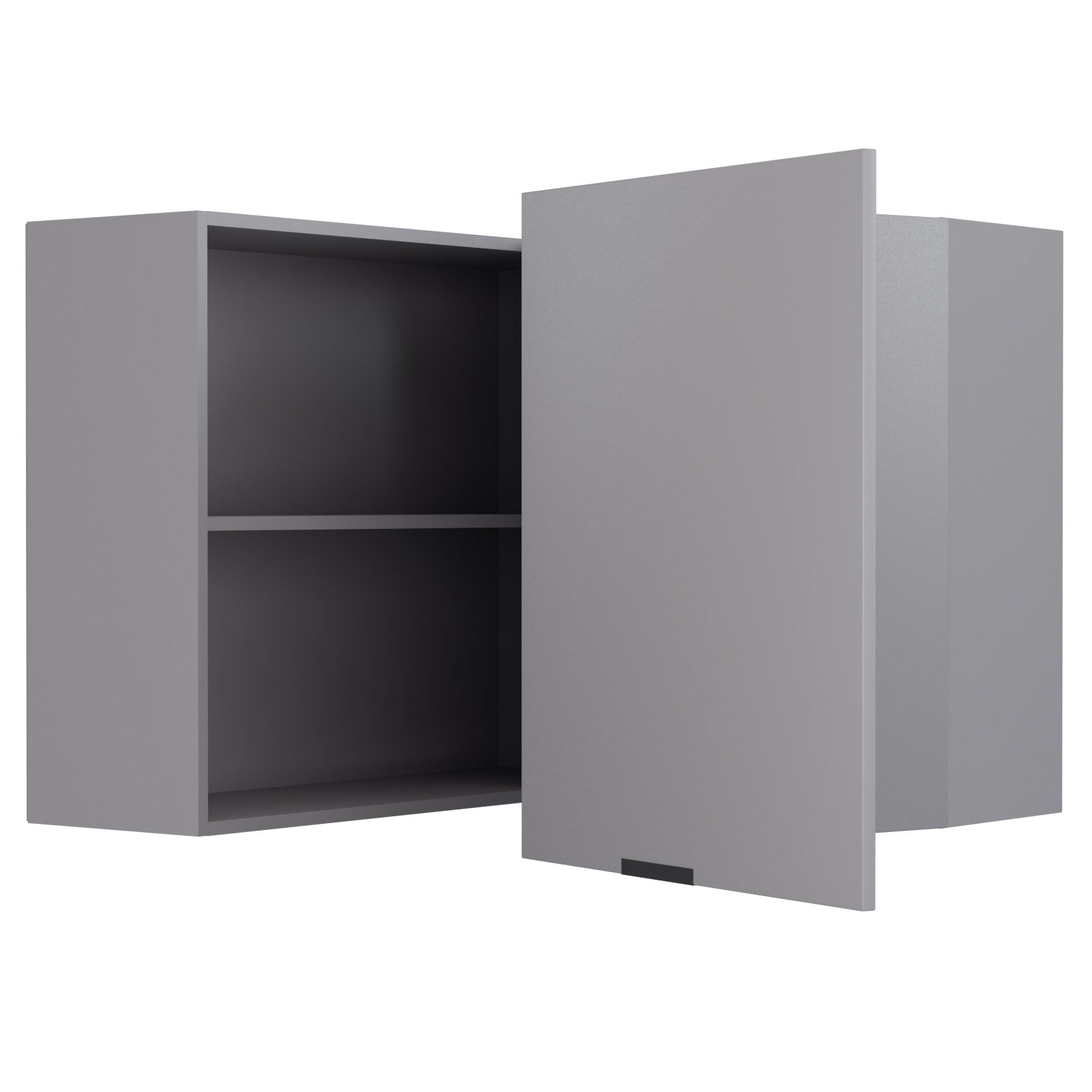 Craft Πάνω Ντουλάπι Γωνιακό Γραφίτης 60-60x30x72