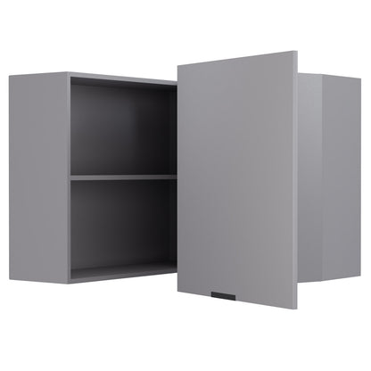 Craft Πάνω Ντουλάπι Γωνιακό Γραφίτης 60-60x30x72