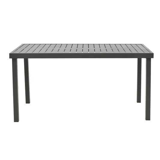 Τραπέζι Kliton Αλουμινίου Ανθρακί 150x80x74