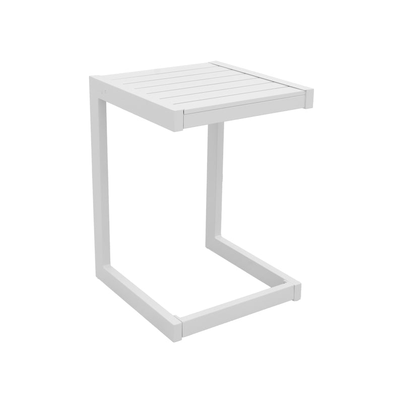 Τραπέζι Aether Αλουμίνιο σε Λευκή Απόχρωση 37.5x36.5x53