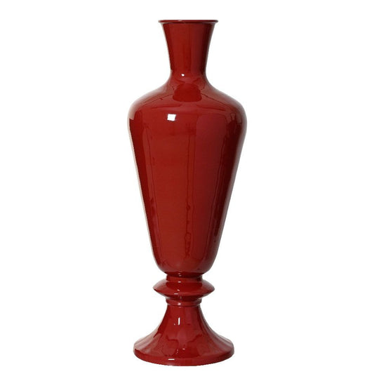 Μεταλλικό Βάζο Μπορντώ 30x30x77