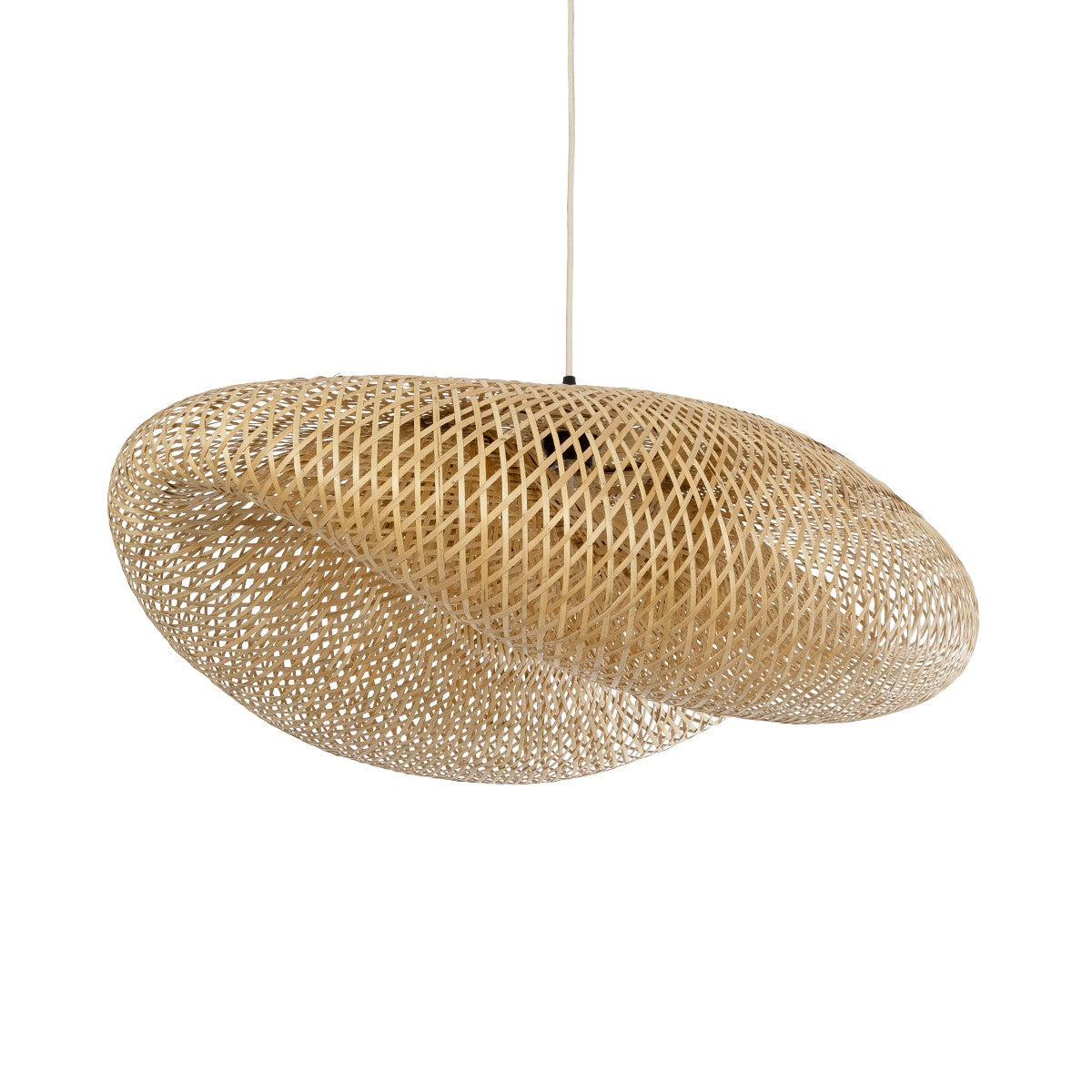 MEXICO 00720 Boho Κρεμαστό Φωτιστικό Οροφής με Ντουί 1 x E27 AC 220-240V IP20 - Μπεζ - Μ85 x Π55 x Υ36