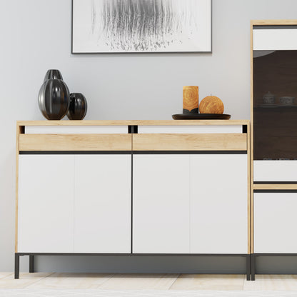 Μπουφές Palmor Χρυσό Δρυς-Λευκό 150x40x101