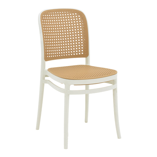 Καρέκλα Nereus PP Φυσικό-Λευκό 45X43X84