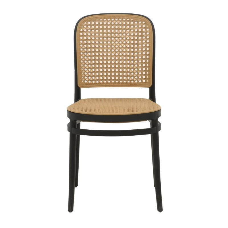 Καρέκλα Nereus PP Φυσικό-Μαύρο 45X43X84