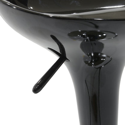 Σκαμπό Μπαρ Felice Πτυσσόμενο Μαύρο-Βάση Χρωμίου 40x43x84