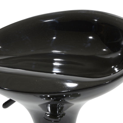 Σκαμπό Μπαρ Felice Πτυσσόμενο Μαύρο-Βάση Χρωμίου 40x43x84