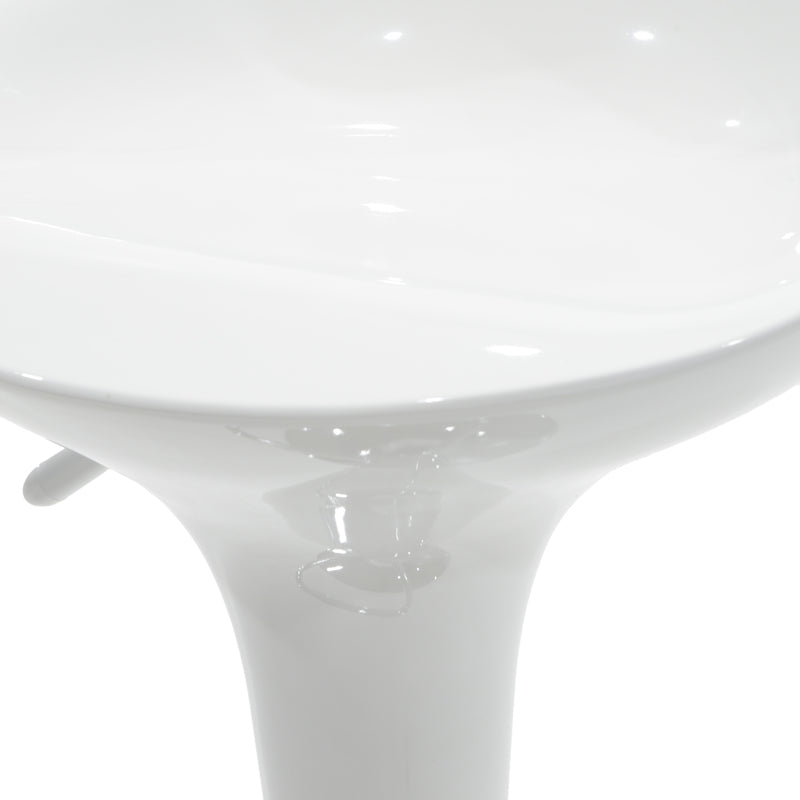 Σκαμπό Μπαρ Felice Πτυσσόμενο Λευκό-Βάση Χρωμίου 40x43x84