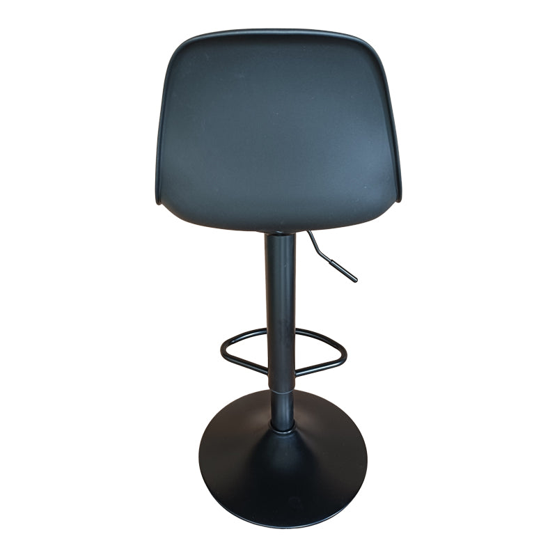 Σκαμπό Μπαρ Louser Πτυσσόμενο Μαύρο PP με Μαξιλάρι-Βάση Μαύρο Μέταλλο 44x46x114