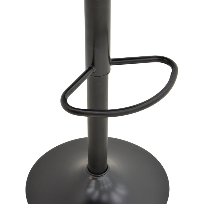 Σκαμπό Μπαρ Boronez Πτυσσόμενο Μαύρο PU με Μαύρη Βάση 47x49x112